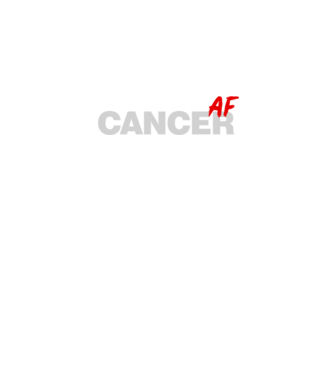 CANCER as fuck model negru pe tricou