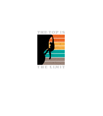The Top is the limit model negru pe tricou
