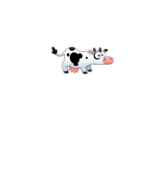 Cow model albastru regal pe tricou