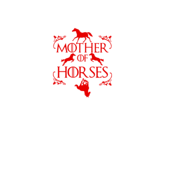 Mother of Horses model negru pe tricou