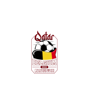 Qatar teams Belgium model negru pe tricou