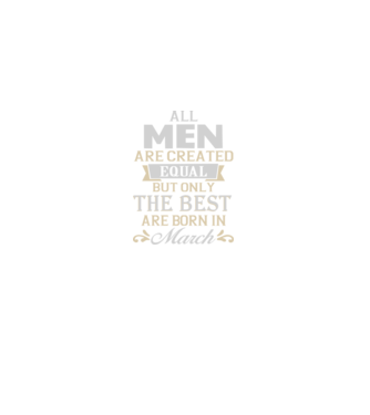 All men created equal but only the beat are born in march model turcoaz pe tricou
