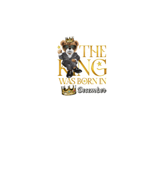 The king was born int DECEMBER model turcoaz pe tricou