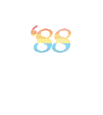 Retro Birthday 1988 model galben neon pe tricou