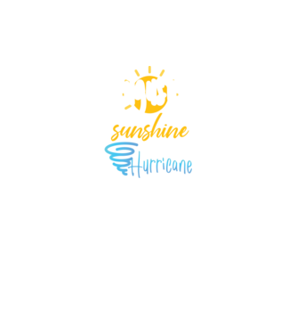 August Girls are Sunshine mixed with a little Hurricane model negru pe tricou