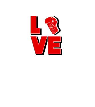 LOVE BOX model alb pe tricou