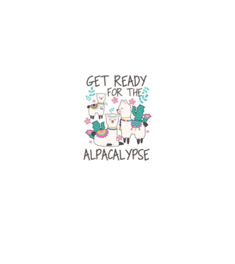 Get ready for the alpacalypse model negru pe tricou