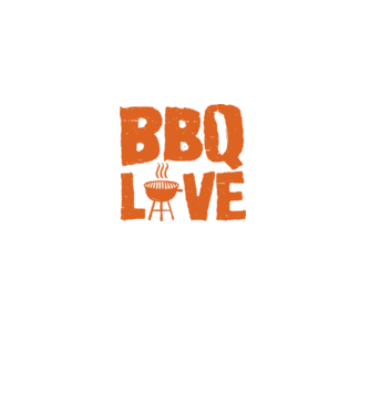 BBQ LOVE model negru pe tricou