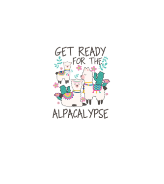 Get ready for the alpacalypse model negru pe tricou
