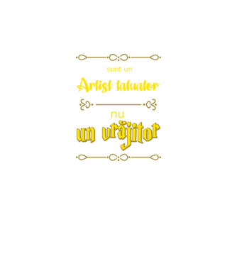 Sunt un artist tatuator, nu un magician model negru pe tricou