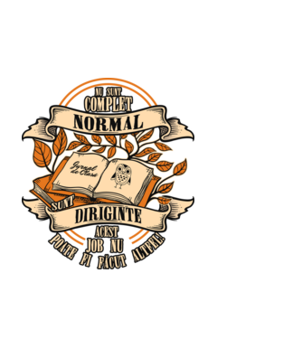 nu sunt complet normal - sunt diriginte acest job nu poate fi făcut altfel! model negru pe tricou