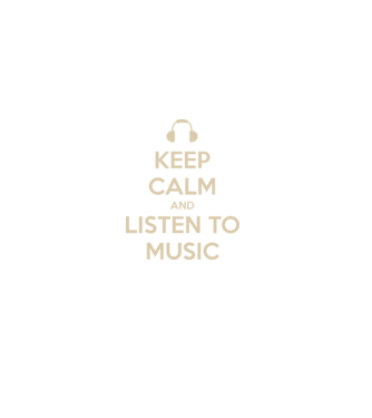keep calm and listen to music model negru pe tricou