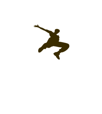 Logo Parkour model gri pe tricou