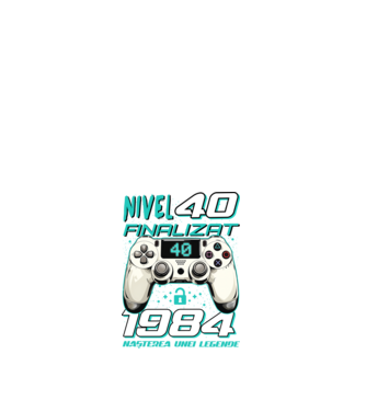 Nivel finalizat 40 1985 model alb pe tricou