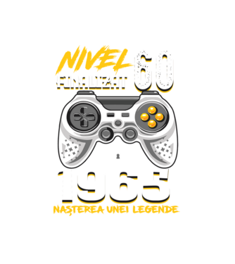 Nivel Finalizat 60 model alb pe tricou