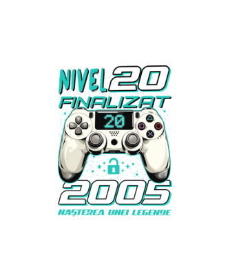 Nivel finalizat 20 2005 model alb pe tricou