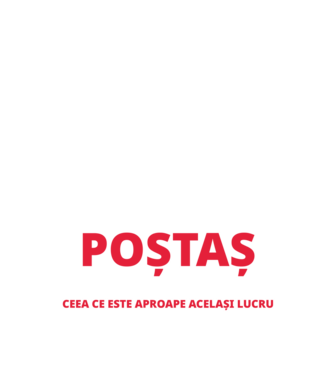 Supererou poştaş model negru pe tricou
