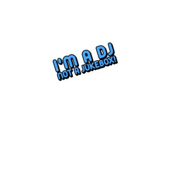 'I''m a dj, not a jukebox!' model galben neon pe tricou