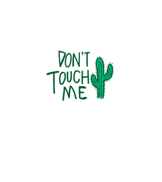 Dont touch me model kaki pe tricou