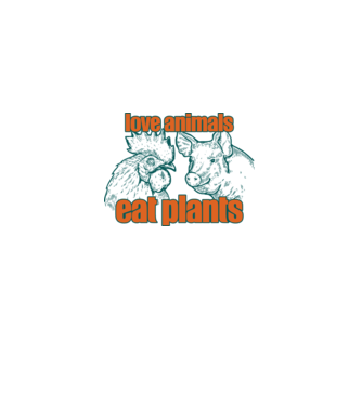 love animals model alb pe tricou