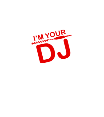 Im your DJ model negru pe tricou