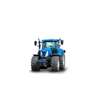TRACTOR model alb pe tricou