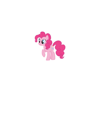 Pinkie Pie model alb pe tricou