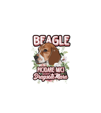 Bulldog francez picioare mici dragoste mare model alb pe tricou