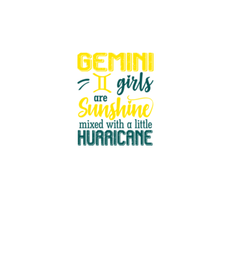 Sunshine with Hurricane GEMINI model negru pe tricou