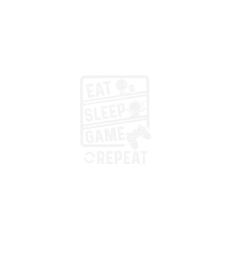 Eat sleep game repeat model negru pe tricou