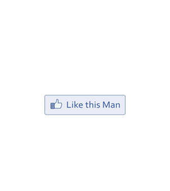 Like this man model alb pe tricou