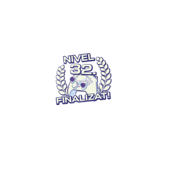 Nivel 32 finalizat! model negru pe tricou