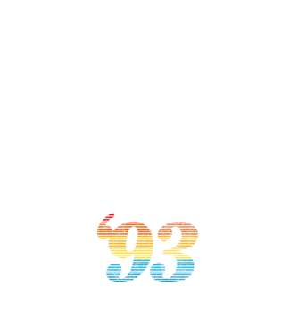 Retro Birthday 1993 model negru pe tricou