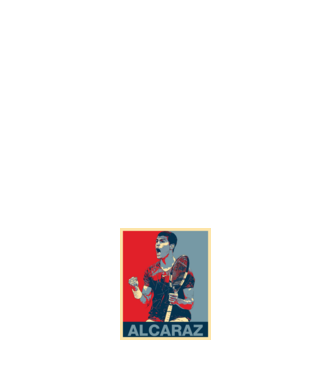 Carlos Alcaraz model alb pe tricou