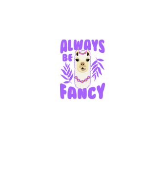 Always be fancy model negru pe tricou
