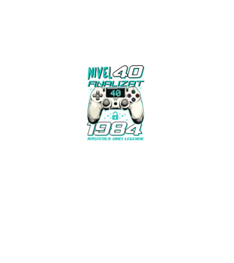 Nivel finalizat 40 1985 model negru pe tricou