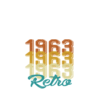 Retro 1963 model negru pe tricou