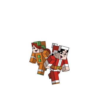 Minecraft christmas ugly sweater model negru pe tricou