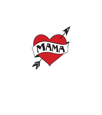 mama model alb pe tricou