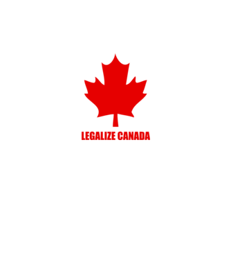 Legalize Canada model alb pe tricou