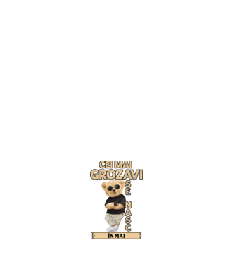 Teddy cel cool Mai model alb pe tricou