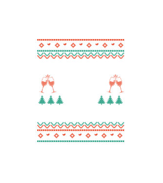 Fueled by wine and christmas model alb pe tricou