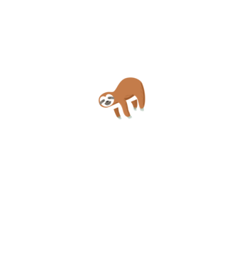 Just do it later sloth model negru pe tricou