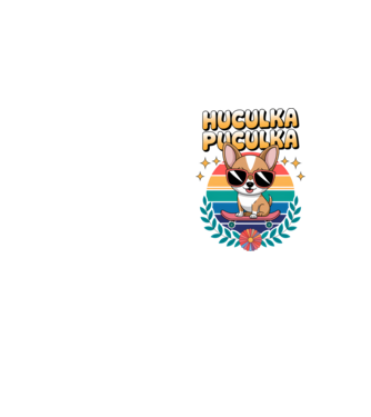 Huculka Puculka Câine 2 model galben neon pe tricou