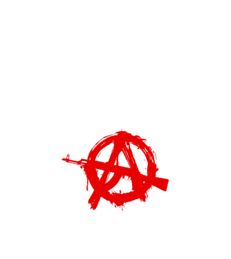 Akanarchy model alb pe tricou