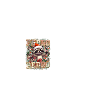 Pedro pedro flower xmas model alb pe tricou