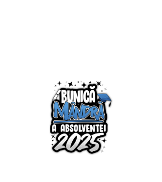 Bunică MÂNDRĂ a absolventei model alb pe tricou