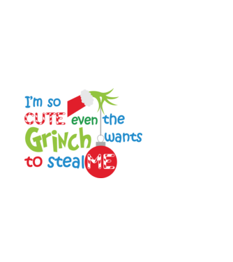 So cute Grinch model negru pe tricou