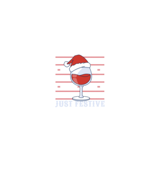 Not drunk just festive ugly sweater model negru pe tricou