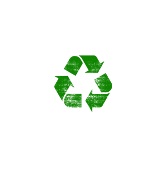 RECYCLE model negru pe tricou